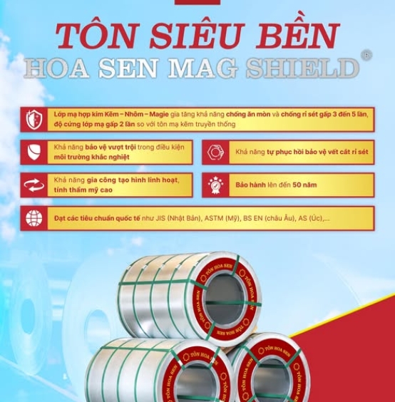 TÔN HOA SEN MAG SHIELD