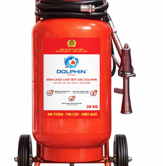 BÌNH CHỮA CHÁY BỘT ABC DOLPHIN 35KG