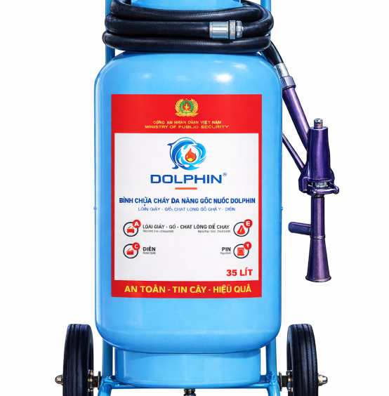 BÌNH CHỮA CHÁY GỐC NƯỚC DOLPHIN 35 LÍT