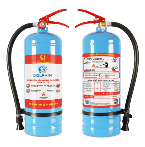 BÌNH CHỮA CHÁY ĐA NĂNG GỐC NƯỚC DOLPHIN DPA-T3PL (3,5 LÍT VỎ THÉP)