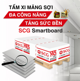 Tấm xi măng smartboard SCG